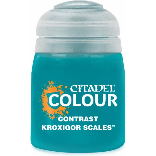 Citadel Colour: Contrast Kroxigor Scales - Warhammer Model Paint, 18ml Pot - Games Workshop