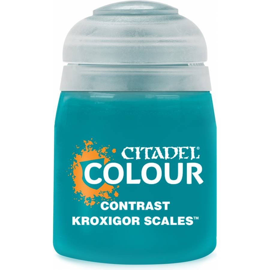 Citadel Colour: Contrast Kroxigor Scales - Warhammer Model Paint, 18ml Pot - Games Workshop