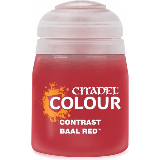 Citadel Colour: Contrast Baal Red - Warhammer Model Paint, 18ml Pot - Games Workshop