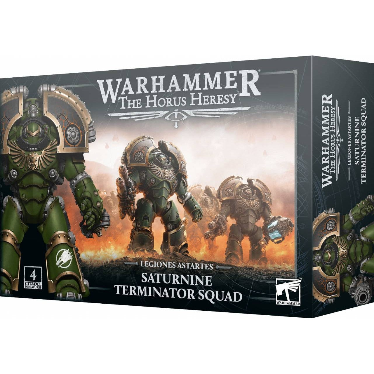 Warhammer: The Horus Heresy Legiones Astartes Saturnine Terminator Squad - 4 Citadel Miniatures - Games Workshop