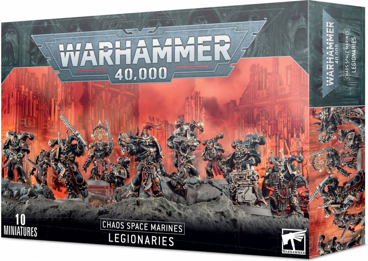 Warhammer 40,000 Chaos Space Marines: Legionaries - 10 Miniatures - Games Workshop
