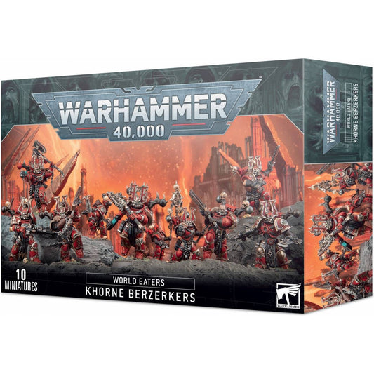 Warhammer 40,000 World Eaters Khorne Berserkers - 10 Miniatures - Games Workshop