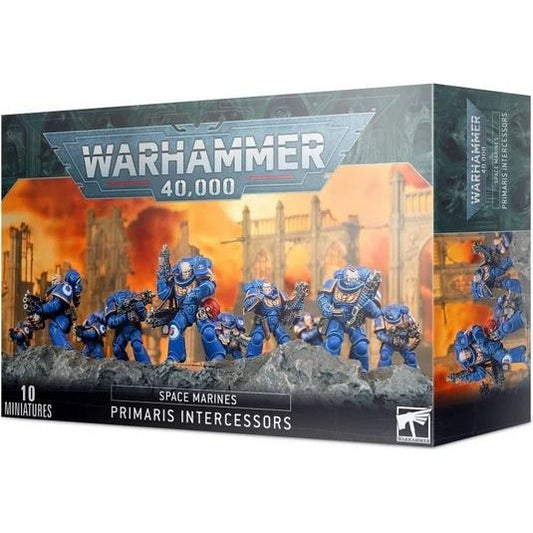 Warhammer 40,000 Space Marines Primaris Intercessors - 10 Miniatures - Games Workshop