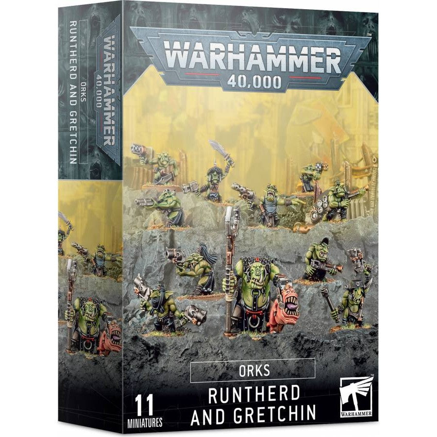 Warhammer 40,000 Orks: Runtherd and Gretchin - 11 Miniatures - Games Workshop