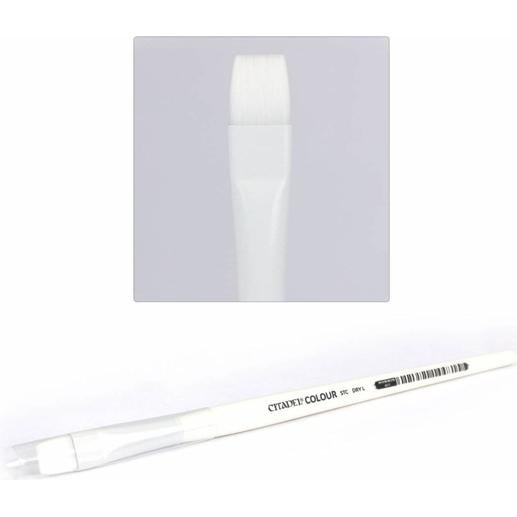 Citadel Colour: Large Synthetic Drybrush - Warhammer Miniatures Paint Brush - Games Workshop