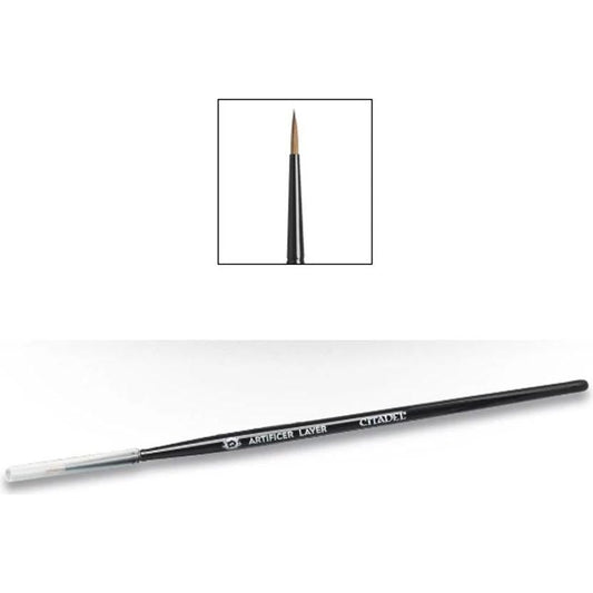 Citadel Artificer Sable Layer Brush - Games Workshop: Warhammer