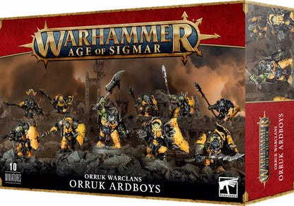 Warhammer: Age of Sigmar Orruk Warclans Orruk Ardboyz - 10 Miniatures - Games Workshop
