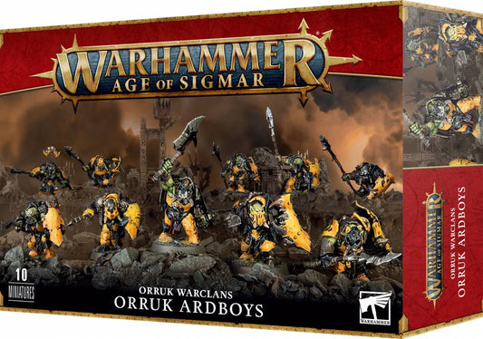 Warhammer: Age of Sigmar Orruk Warclans Orruk Ardboyz - 10 Miniatures - Games Workshop