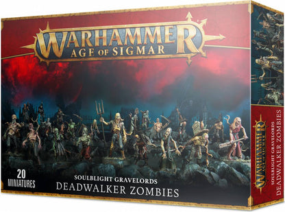 Warhammer: Age of Sigmar Soulblight Gravelords Deadwalker Zombies - 20 Miniatures - Games Workshop