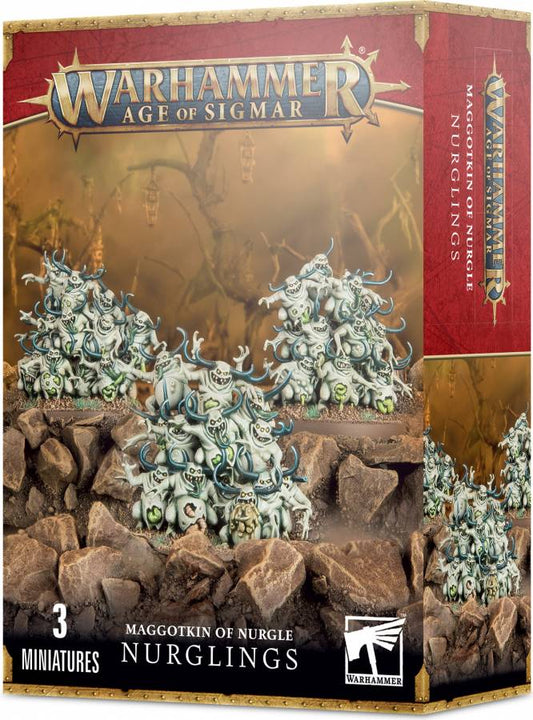 Warhammer: Age of Sigmar Maggotkin of Nurgle Nurglings - 3 Miniatures - Games Workshop