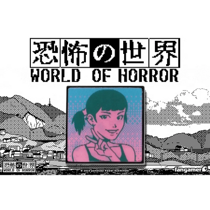 World of Horror Doomed Already Lenticular Pin - by Nina Matsumoto - Fangamer