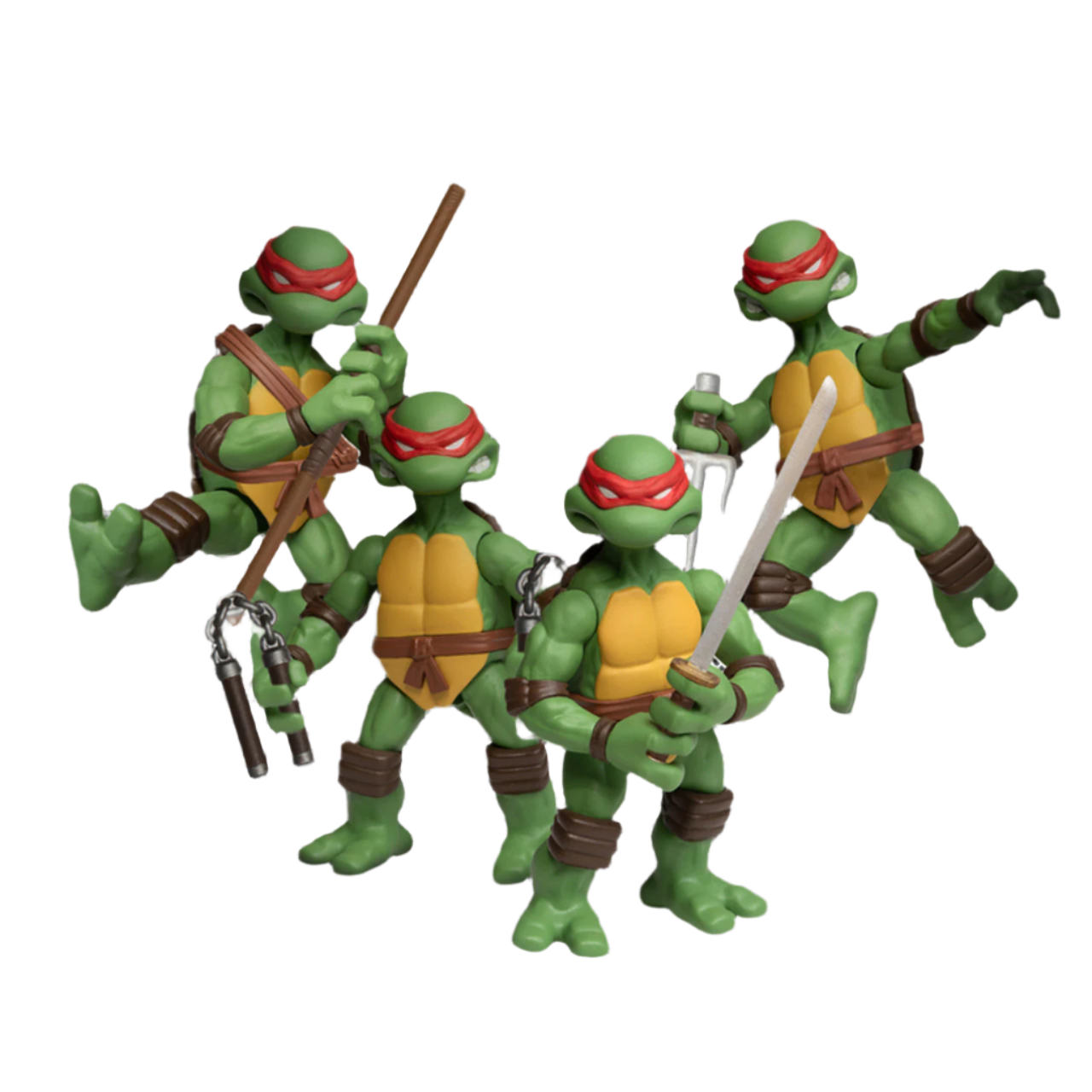 TMNT 4 Figure Deluxe Set Mezco 5 Points