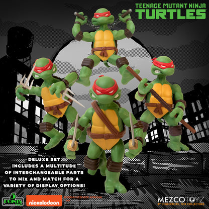 TMNT 4 Figure Deluxe Set Mezco 5 Points