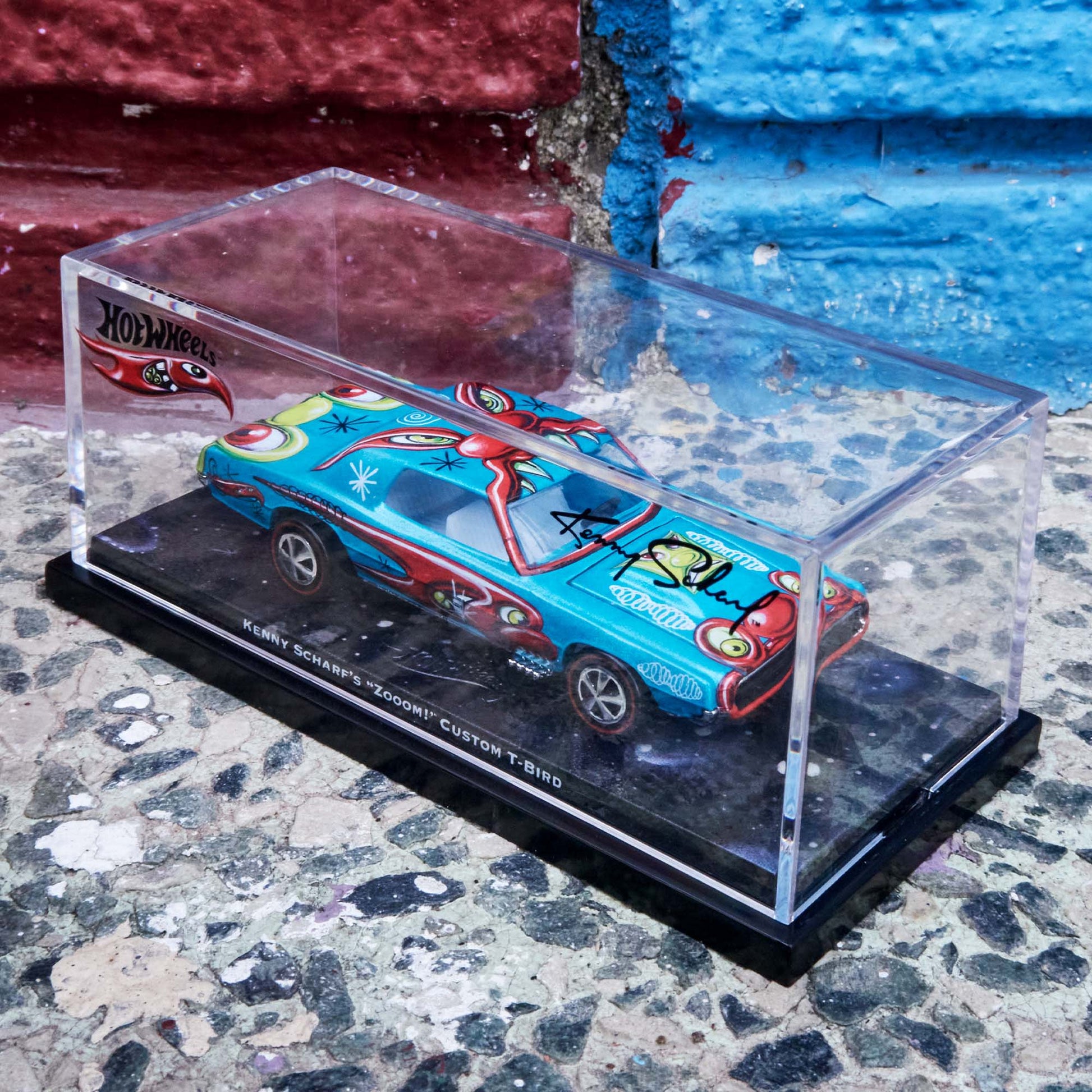 Hot Wheels x Kenny Scharf Custom T-Bird - 1:64 Scale Diecast Car - Mattel Creations Exclusive