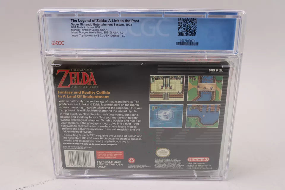 Legend of Zelda: A Link to the Past Super Nintendo SNES CIB Complete CGC 7.5